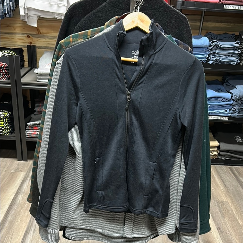 Woolx Women’s Black Merino Wool Sweater - X-Small